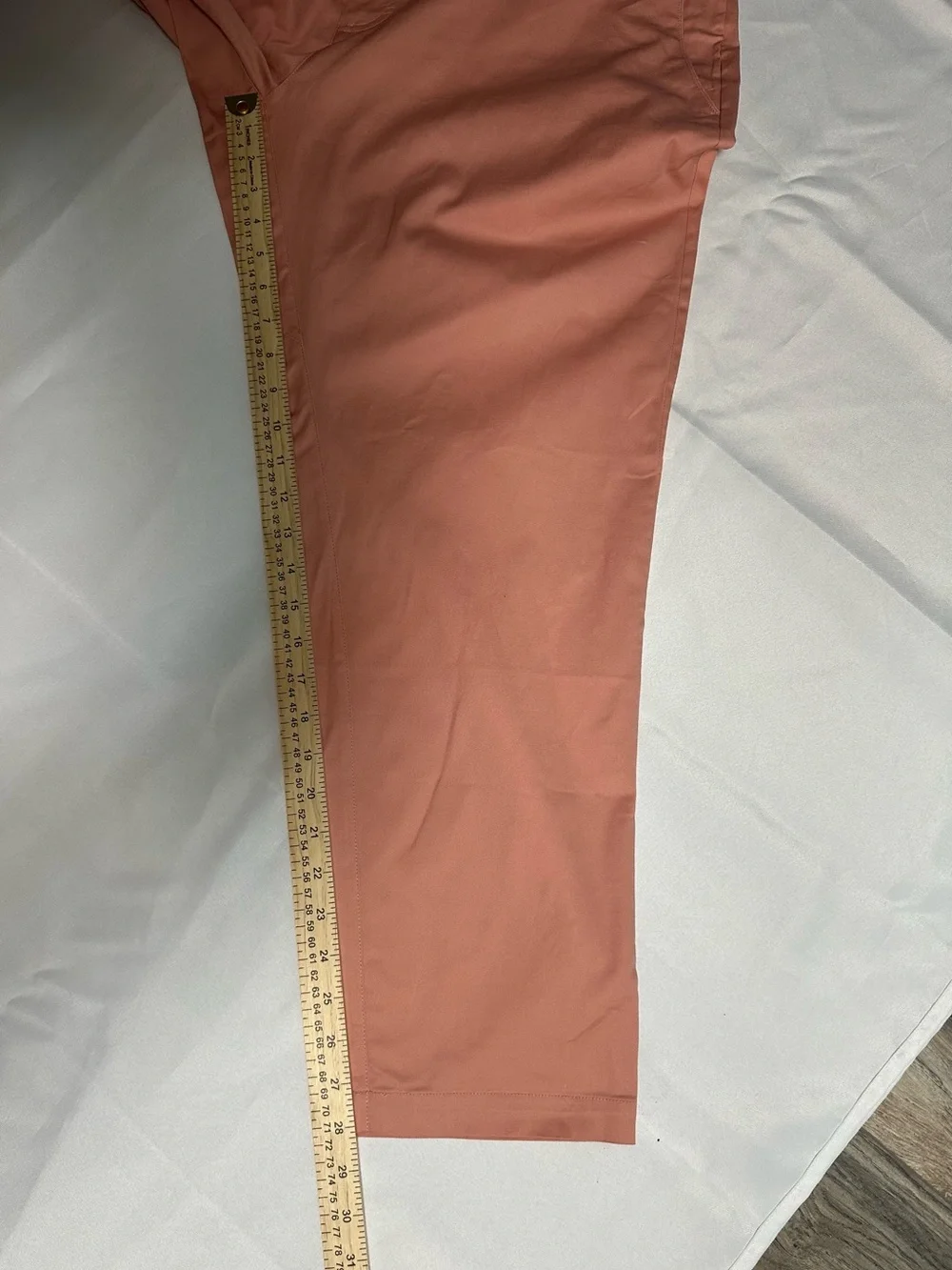 NWT Fabletics Men's High Side Chino Pants in Salmon 40x30